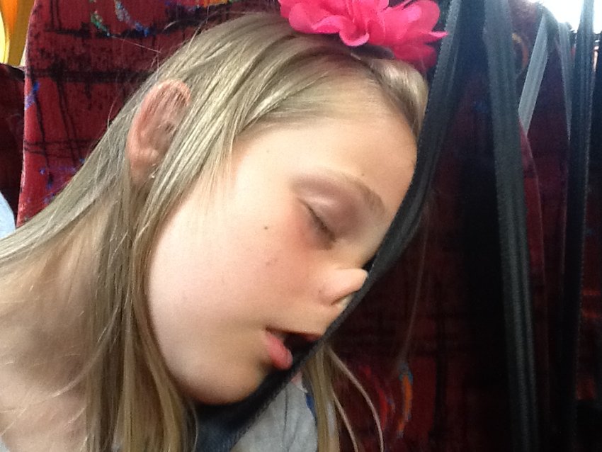 Image of Sleeping on the bus